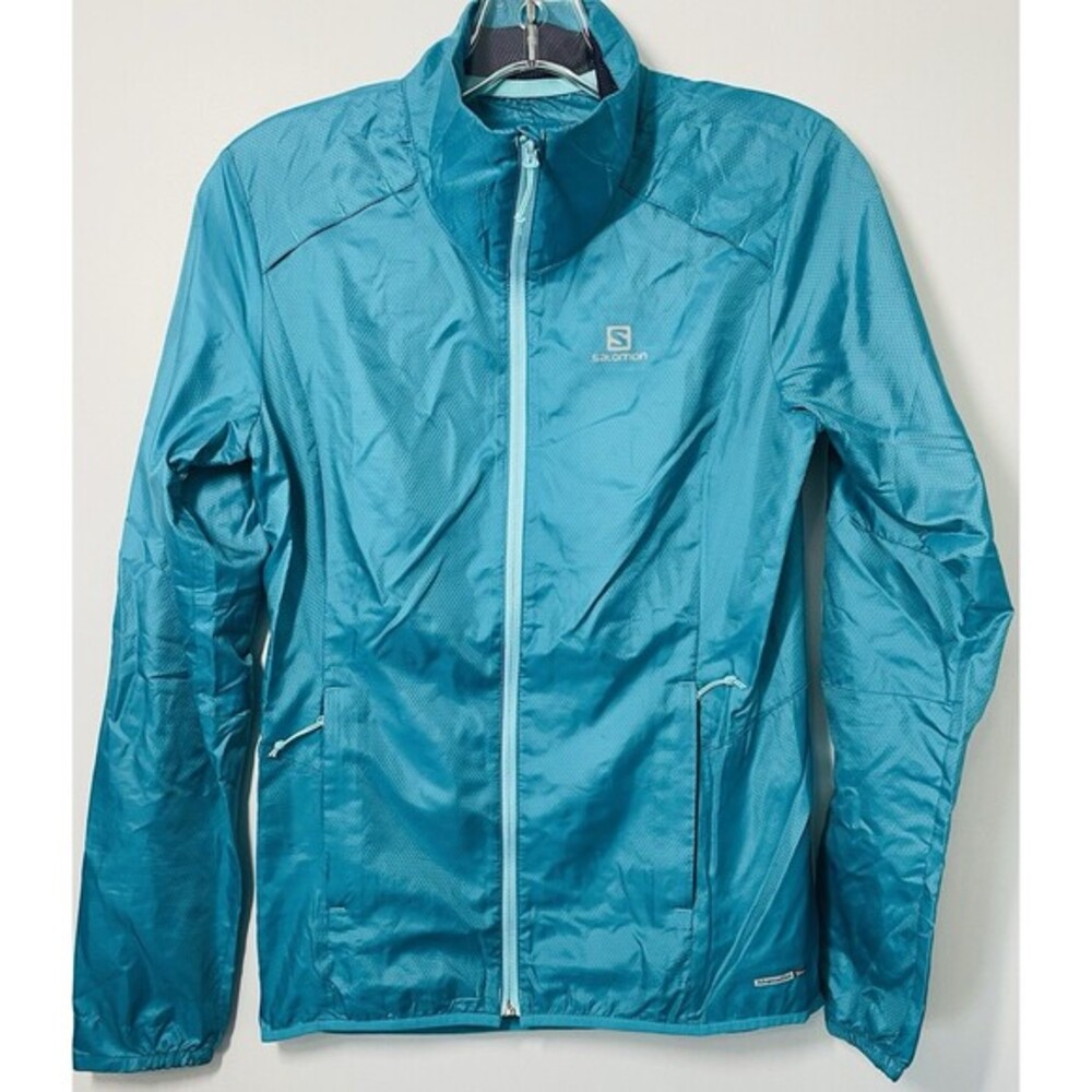 Salomon Medium Agile AdvancedSkin Shield Windbreaker Jacket Women’s XS Blue
